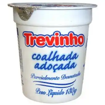 Coalhada trevinho semi desnatado com adoçante 130gr