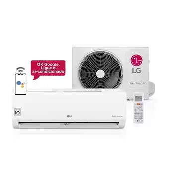 Carrefour Ar condicionado split hi wall inverter lg dual voice 24000 btu/h frio s4nq24k231e.eb2gamz - 220 volts oferta