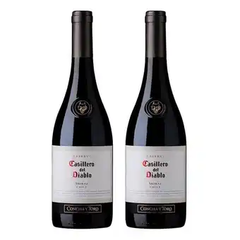 Pão de Açúcar Kit 2 vinhos casillero del diablo shiraz 750ml oferta