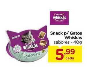 Carrefour Snack P Gatos Whiskas 40g oferta