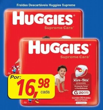 Supermercados Guanabara Fraldas Descartaveis Huggies Supreme oferta