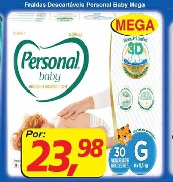 Supermercados Guanabara Fraldas Descartaveis Personal Baby Mega oferta