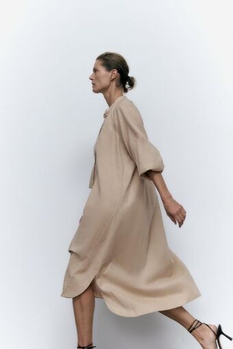 ZARA Vestido com linho oferta