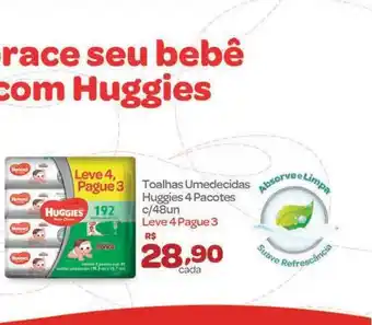 Festval Tolhas Umedecidas Huggies 4 Pacotes oferta