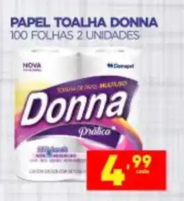 Novo Mix Papel Toalha Donna 100 folhas 2 unidades oferta