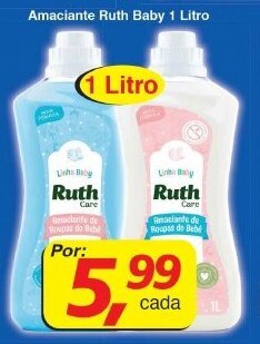 Supermercados Guanabara Amaciante Ruth Baby 1L oferta