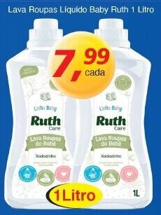 Supermercados Guanabara Lava roupas Liquido Baby Ruth 1L oferta