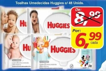 Supermercados Guanabara Toalhas Umedecidas Huggies c/48 unids. oferta