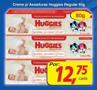 Supermercados Guanabara Creme p/ Assaduras Huggies Regular 80g oferta
