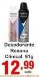 Rossi Supermercado Desodorante Rexona Clinical 91g oferta