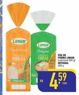 Pão de forma limiar 500g