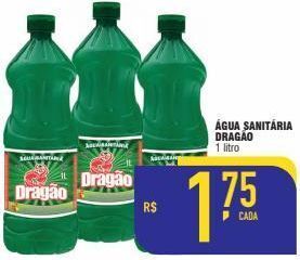 Mercantil Rodrigues Água sanitária dragão 1lt oferta