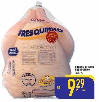 Mercantil Rodrigues Frango inteiro fresquinho kg oferta