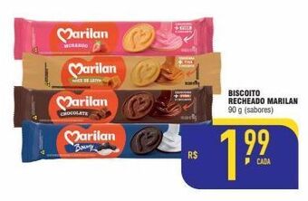 Mercantil Rodrigues Biscoito recheado marilan 90g oferta