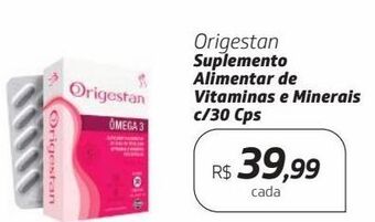 Drogal Origestan suplemento alimentar de vitaminas e minerais c/30 cps oferta