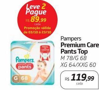 Drogal Pampers premium care pants top m 78/g 68 xg 64/xxg 60 oferta