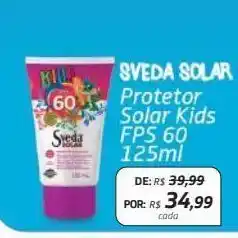 Drogal Protetor solar kids sveda solar fps60 125ml oferta