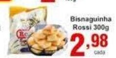 Rossi Supermercado Bisnaguinha Rossi 300g oferta