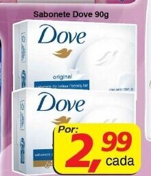 Supermercados Guanabara Sabonete Dove 90g oferta