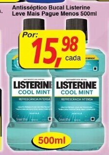 Supermercados Guanabara Antisseptico Bucal Listerine Leve Mais Pague Menos 500ml oferta