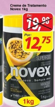 Supermercados Guanabara Creme de Tratamento Novex 1kg oferta