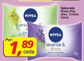 Supermercados Guanabara Sabonete Nivea 85g oferta