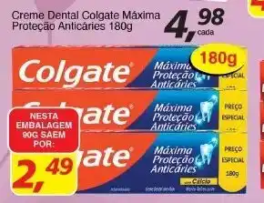 Supermercados Guanabara Creme dental Colgate maxima Protecao Anticaries 180g oferta