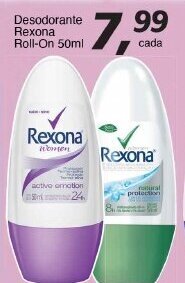 Supermercados Guanabara Desodorante Rexona Roll on 50ml oferta
