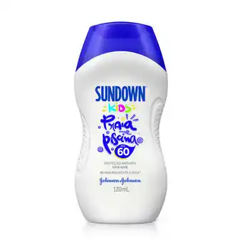 Drogal Protetor solar sundown praia e piscina kids fps60 120ml oferta