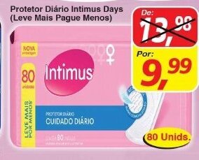 Supermercados Guanabara Protetor Diario Intimus Days oferta