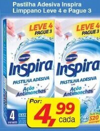 Supermercados Guanabara Pastilha Adesiva Inspira Limppano Leve 4 e pague 3 oferta