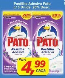 Supermercados Guanabara Pastilha Adesiva Pato c/3 unids. 20% Desc. oferta