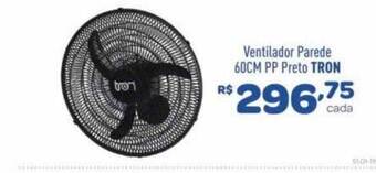 Comjol Ventilador parede 60cm pp preto tron oferta