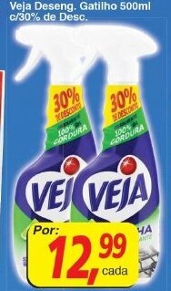 Supermercados Guanabara Veja Deseng. Gatilho 500ml c/ 30% de desc. oferta