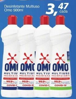 Supermercados Guanabara Desinfetante Multiuso Omo 500ml oferta