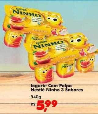Big Box Iogurte com polpa nestlé ninho 3 sabores oferta