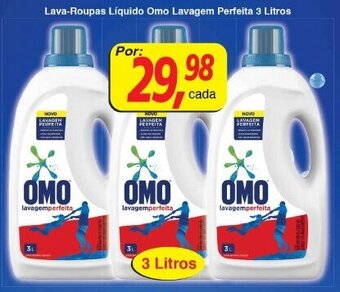 Supermercados Guanabara Lava Roupas Liquido Omo Lavagem Perfeita 3L oferta