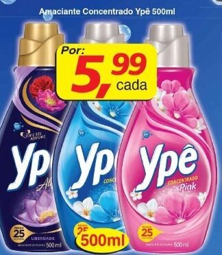 Amaciante Concentrado Ype 500ml