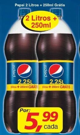 Pepsi 2L + 250ml Gratis