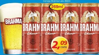 Supermercados Guanabara Cerveja Brahma lata 269ml oferta