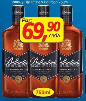 Supermercados Guanabara Whisky Ballantine's Bourbon 750ml oferta