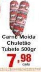 Rossi Supermercado Carne Moida Chuletao Tubete 500g oferta