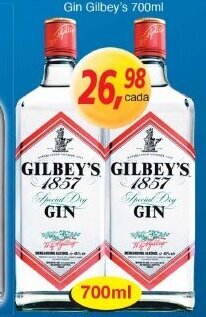 Supermercados Guanabara Gin Gilbey's 700ml oferta