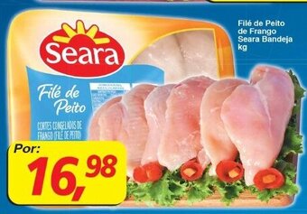 Supermercados Guanabara File de Peito de Frango Seara Bandeja 1kg oferta