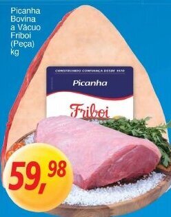 Supermercados Guanabara Picanha Bovina a Vacuo Friboi 1kg oferta
