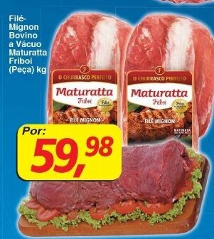 Supermercados Guanabara File Mignon Bovino a vacuo Maturatta Friboi 1kg oferta