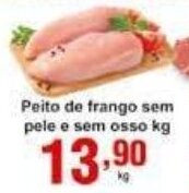 Rossi Supermercado Peito de Frango sem pele e sem osso 1kg oferta