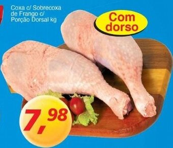 Supermercados Guanabara Coxa c/ Sobrecoxa de Frango c/ Porcao Dorsal 1kg oferta