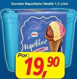 Supermercados Guanabara Sorvete Napolitano Nestle 1.5L oferta