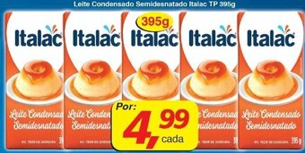 Supermercados Guanabara Leite Condensado Semidesnatado Italac 395g oferta